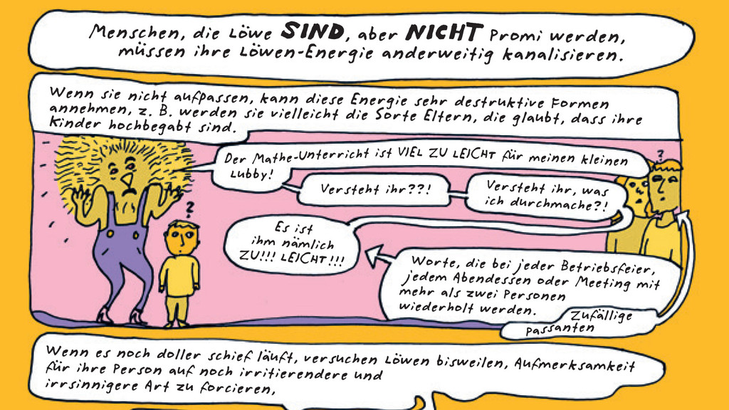 Sternzeichen Löwe: Aus Liv Strömquists neuem Comic "Astrologie"