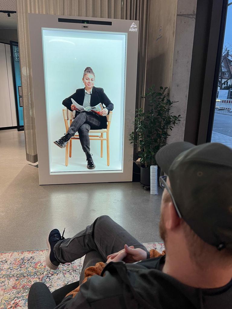 "Hologram"-Projekt im "Josephs" in Nürnberg.