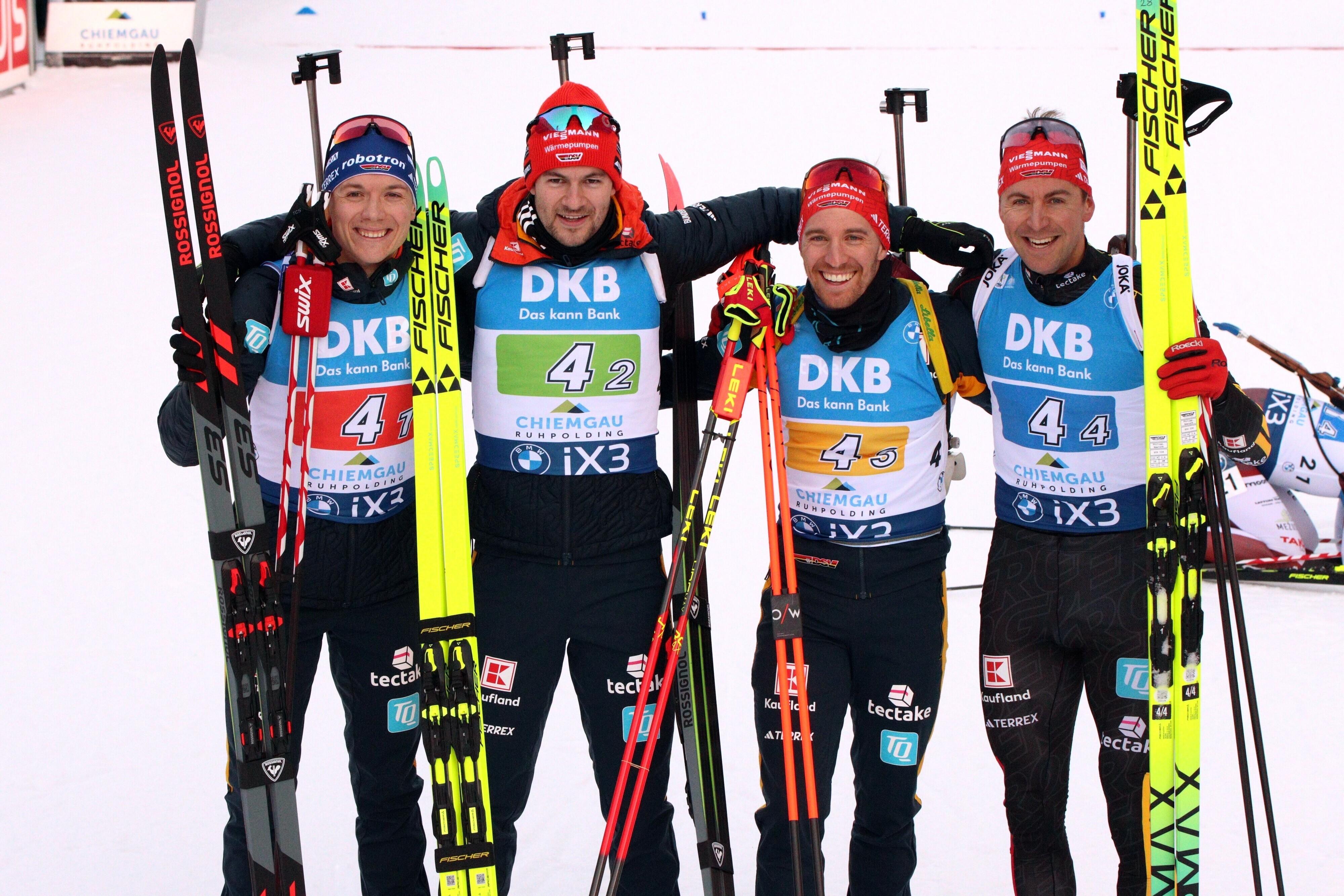 Deutsche Biathlon-Staffel Ruhpolding