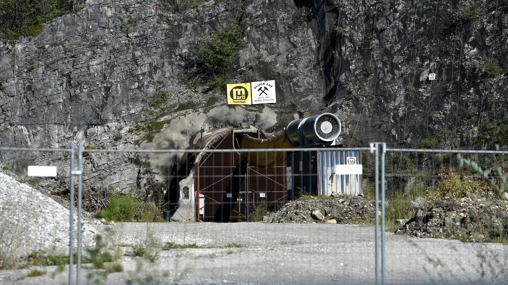 Die Baustelle des Kramertunnel (Archivbild).