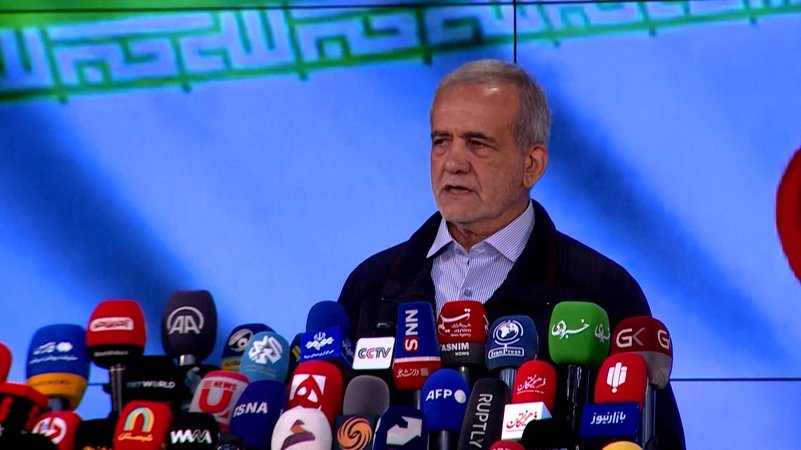 Der Reform-Kandidat bei der Präsidenten-Stichwahl im Iran: Massud Peséschkian.
