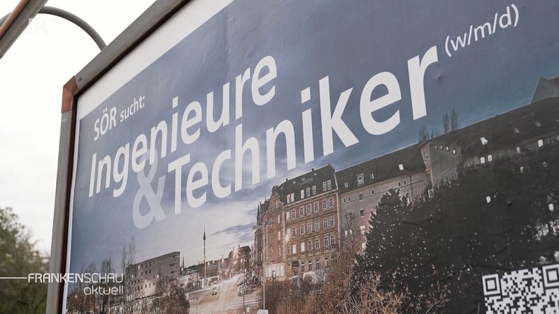 Plakatwerbung von SÖR mit der Suche nach Ingenieuren und Technikern. | Bild: BR Plakatwerbung von SÖR mit der Suche nach Ingenieuren und Technikern.