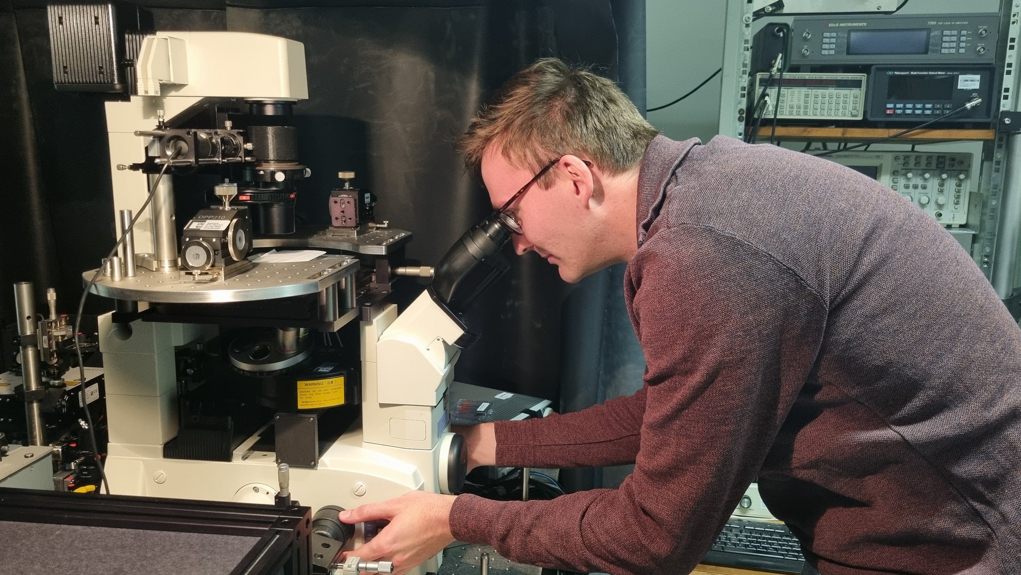 Doktorand Björn Ewald an der Universität Würzburg