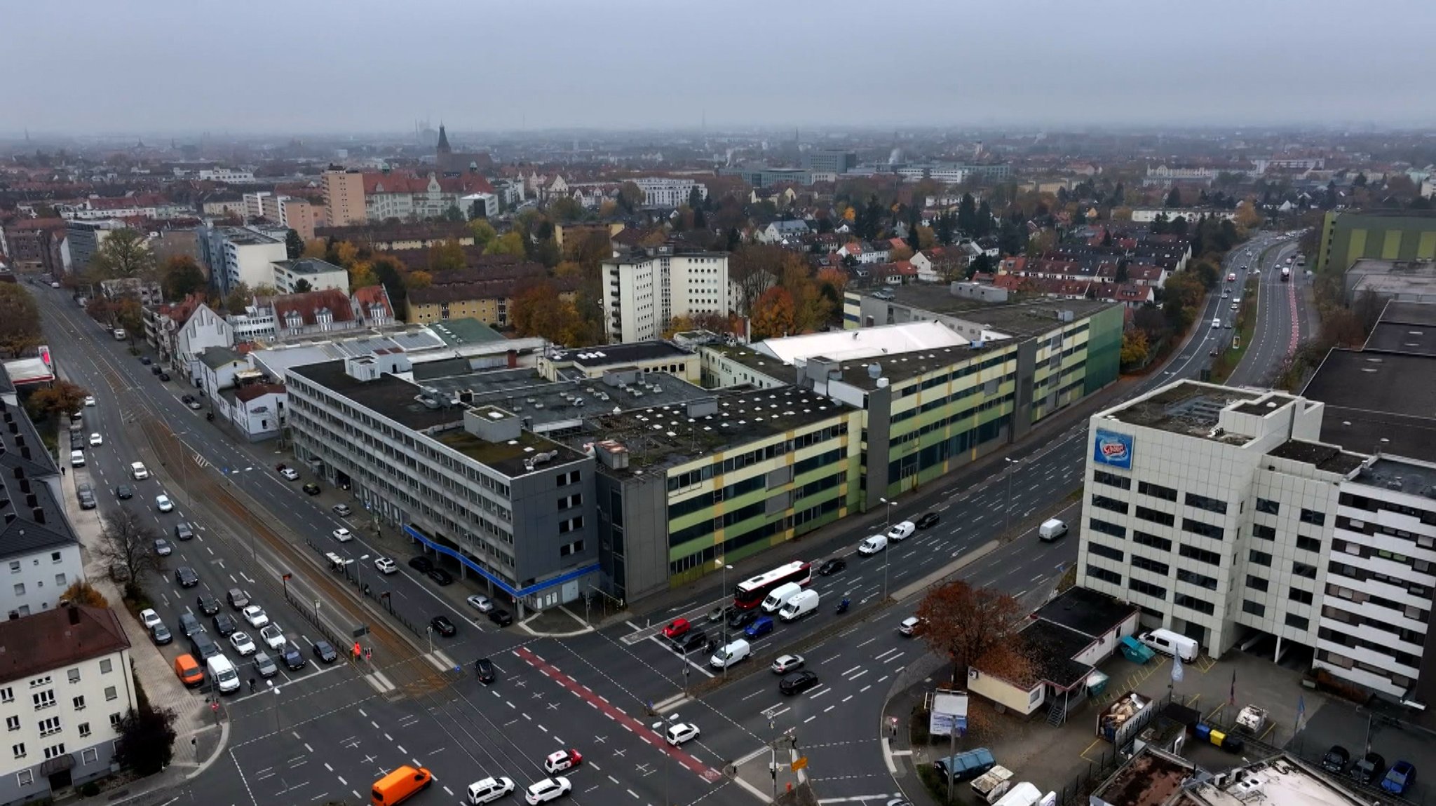 Das Schöller Gebäude in Nürnberg.