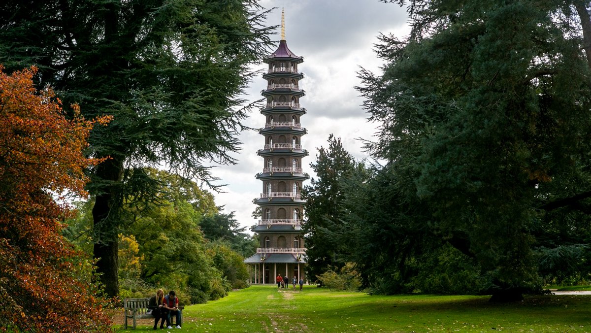 Großer Bruder als Vorbild für den Chinesischen Turm: Die Great Pagoda in Kew Gardens / London 