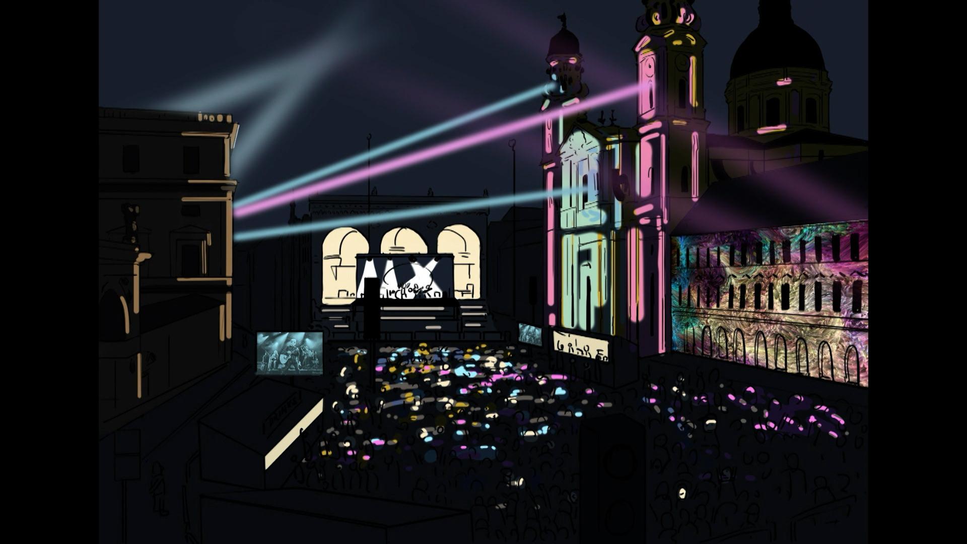 Grafik: Silvestermeile – so könnte es aussehen