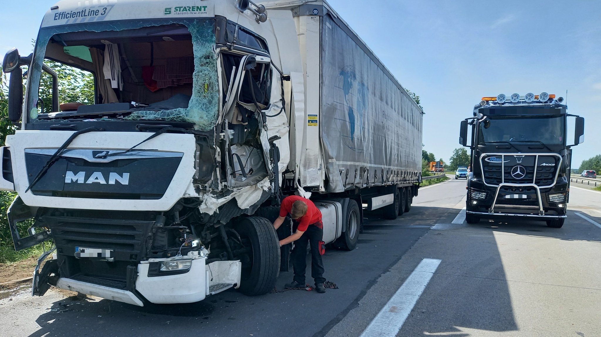 Lkw-Unfall auf der A3 in Niederbayern sorgte für langen Stau