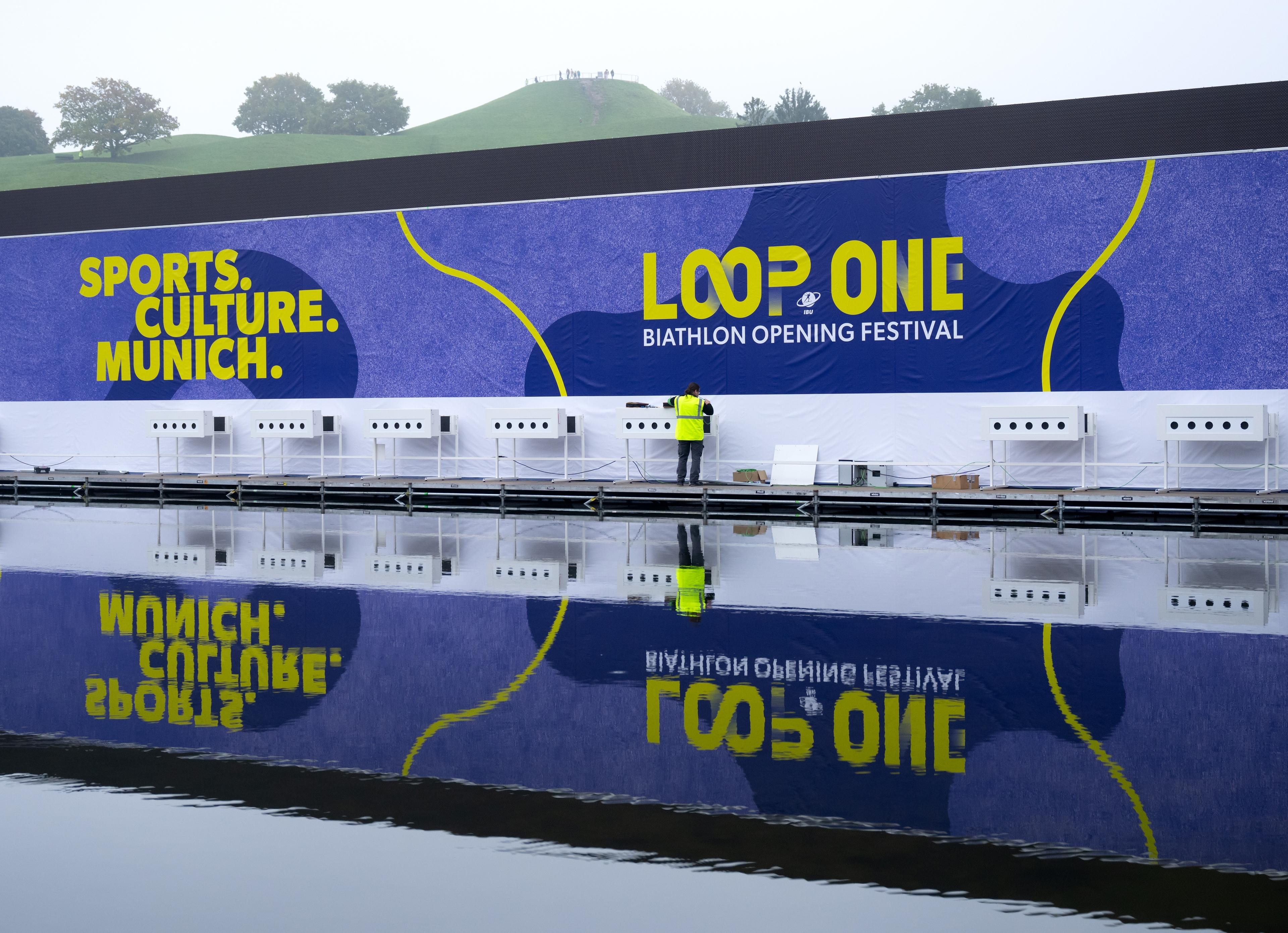 Biathlon-Schießanlage am Olympiasee in München | Bild:picture-alliance/dpa