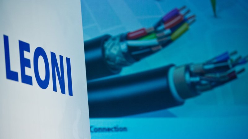 Autozulieferer Leoni-Logo | Bild: picture alliance / dpa | Daniel Karmann Autozulieferer Leoni-Logo