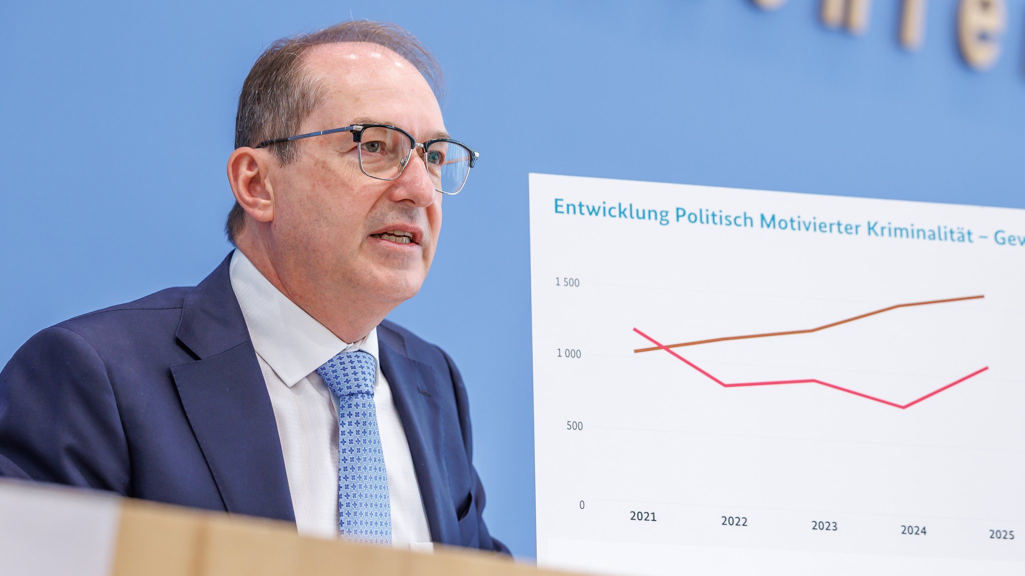Innenminister Alexander Dobrindt im Haus der Bundespressekonferenz am 09.06.2026 in Berlin. | Bild: picture alliance / Andreas Gora | Andreas Gora Innenminister Alexander Dobrindt im Haus der Bundespressekonferenz am 09.06.2026 in Berlin.