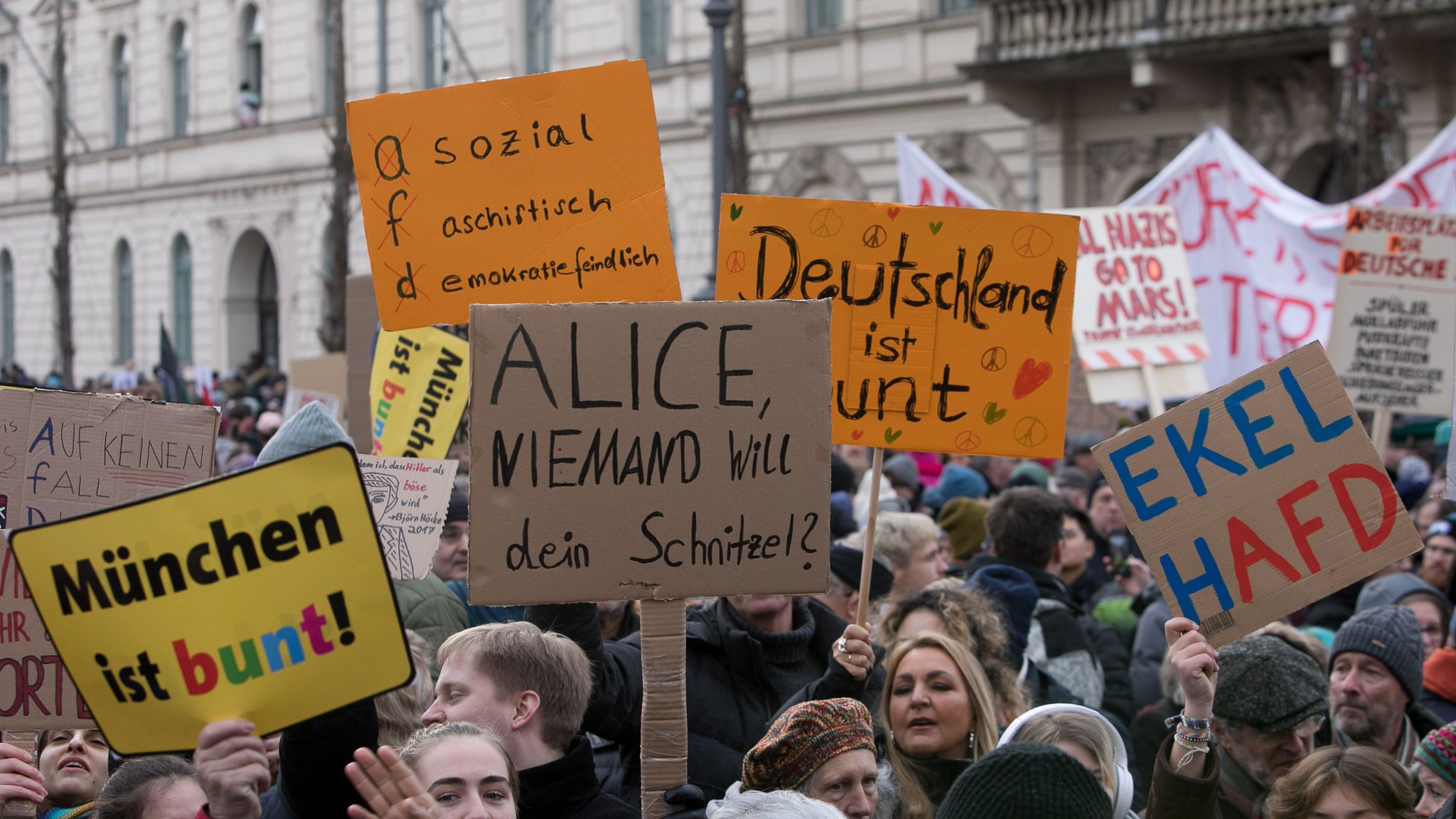 Demo gegen rechts am Sonntag in München