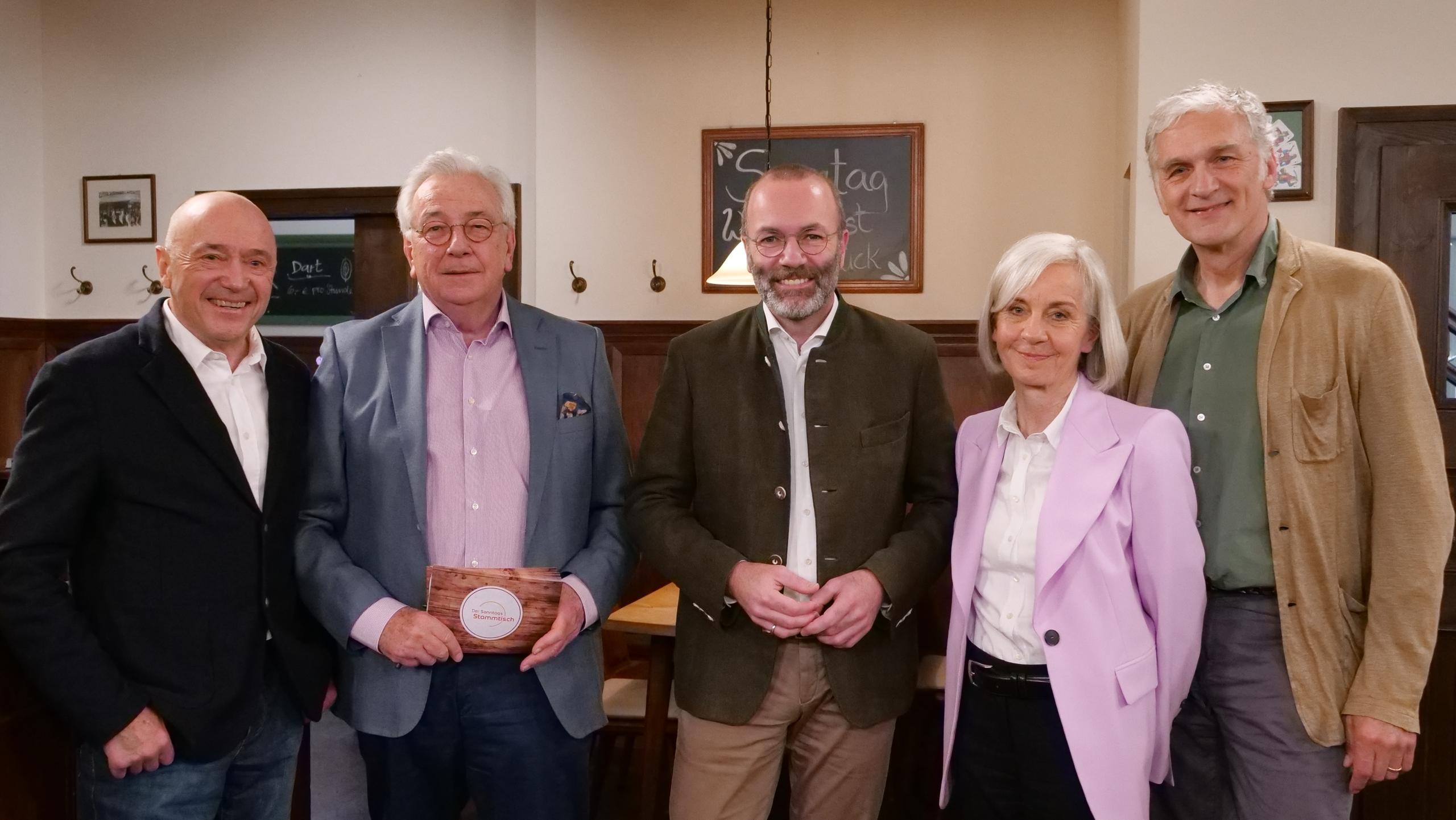 V.l.n.r.: Christian Neureuther, Hans Werner Kilz, Manfred Weber, Ursula Münch und Walter Sittler.