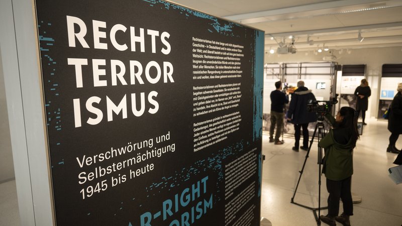 Ausstellung "Rechtsterrorismus Verschwörung und Selbstermächtigung – 1945 bis heute".