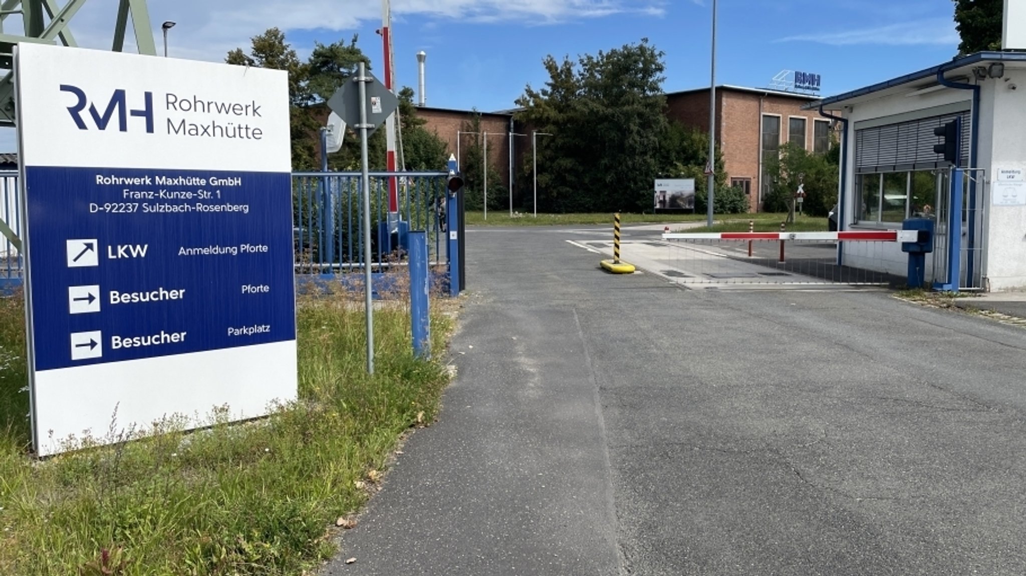 Das Gelände der Rohrwerk Maxhütte GmbH in Sulzbach-Rosenberg