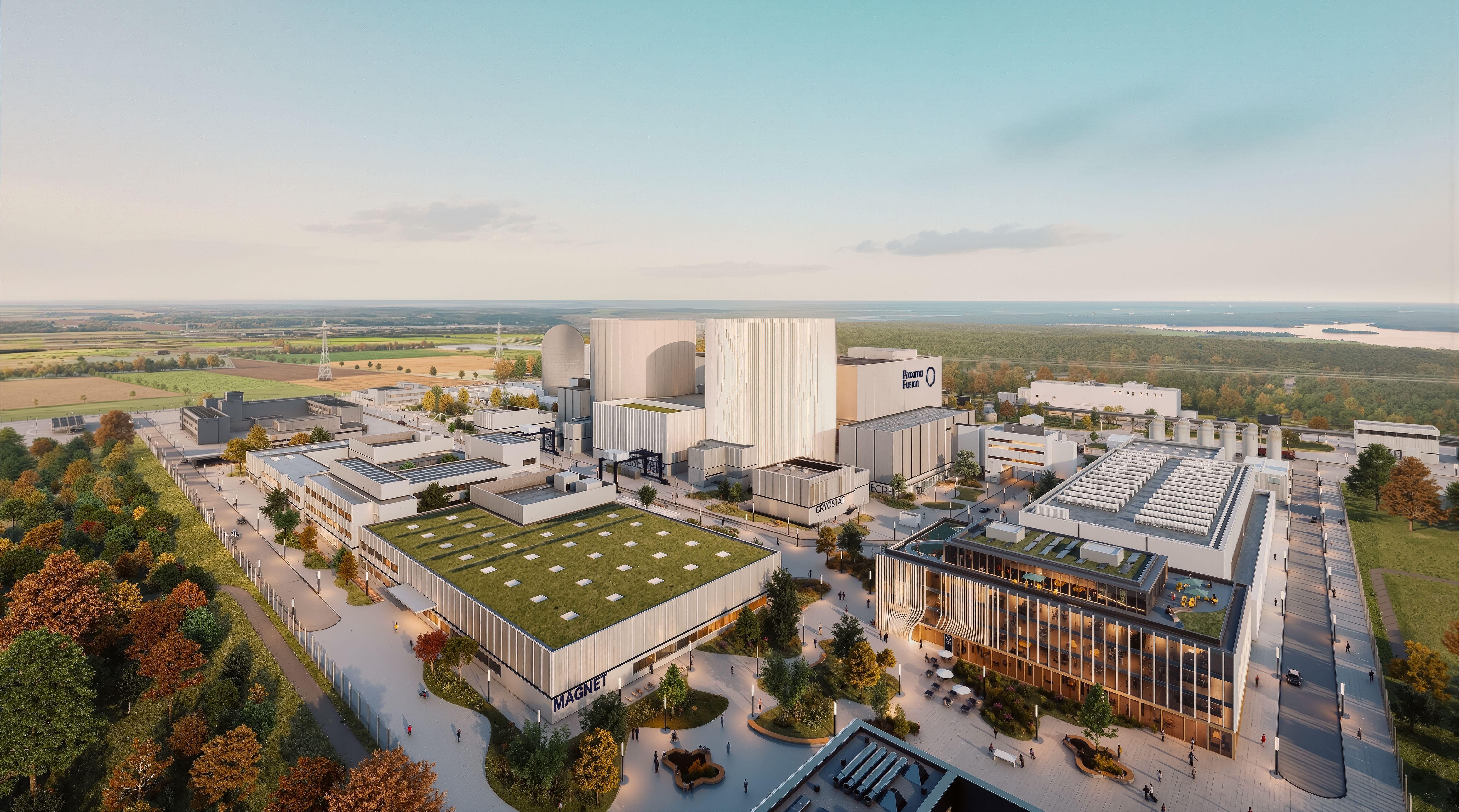 Illustration des des geplanten Fusionsreaktors "Stellaris" in Gundremmingen