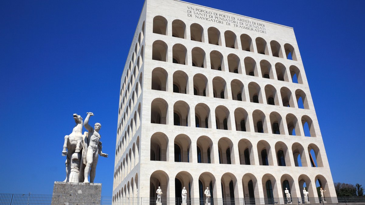 Palazzo della Civilta Italiana, Palast der italienischen Zivilisation, Rom, EUR