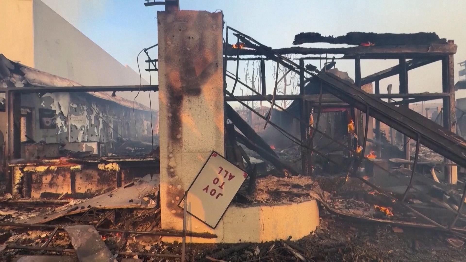 Zerstörungen in Los Angeles 