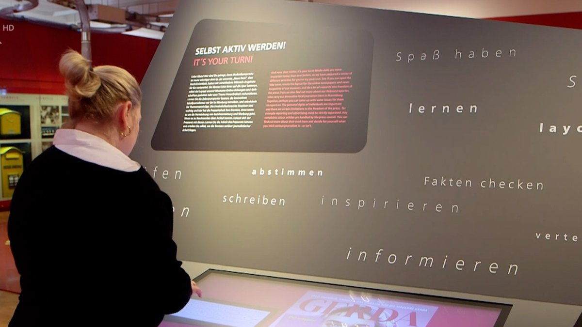 Interaktive Ausstellung im Kommunikationsmuseum.