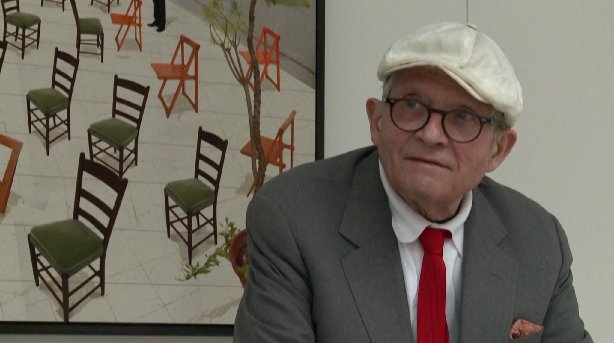 Trauer um den britischen Maler David Hockney. | Bild: BR Trauer um den britischen Maler David Hockney.