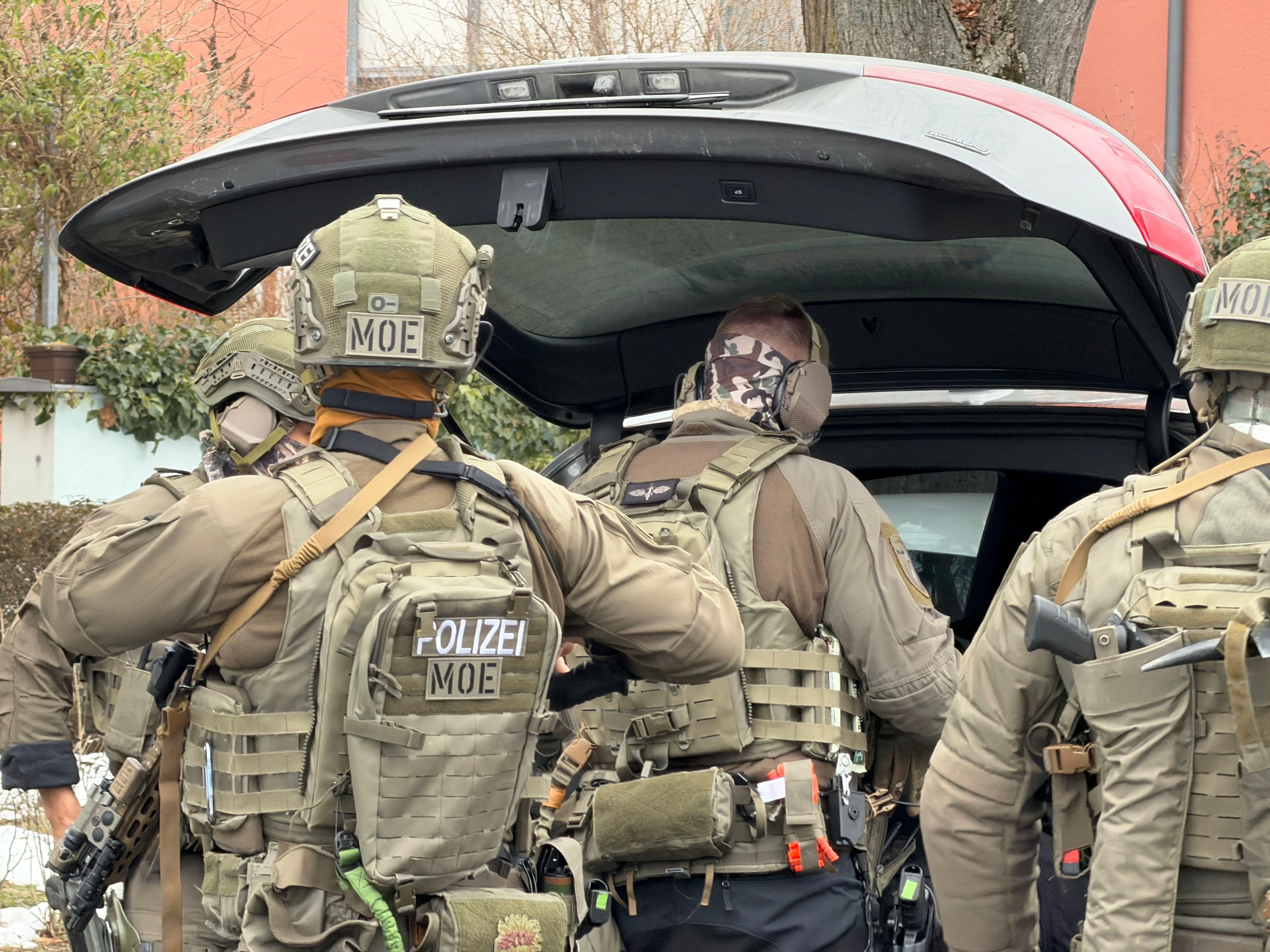 Spezialkräfte der Polizei. 