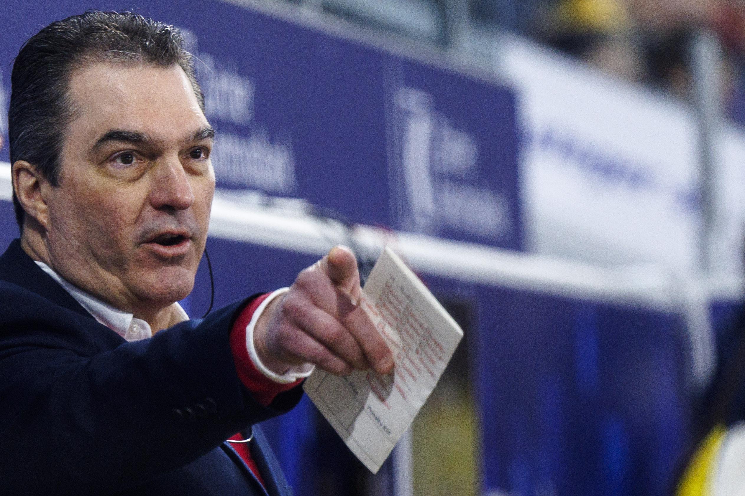 Larry Mitchell – aufgenommen noch als Cheftrainer des EHC Kloten 