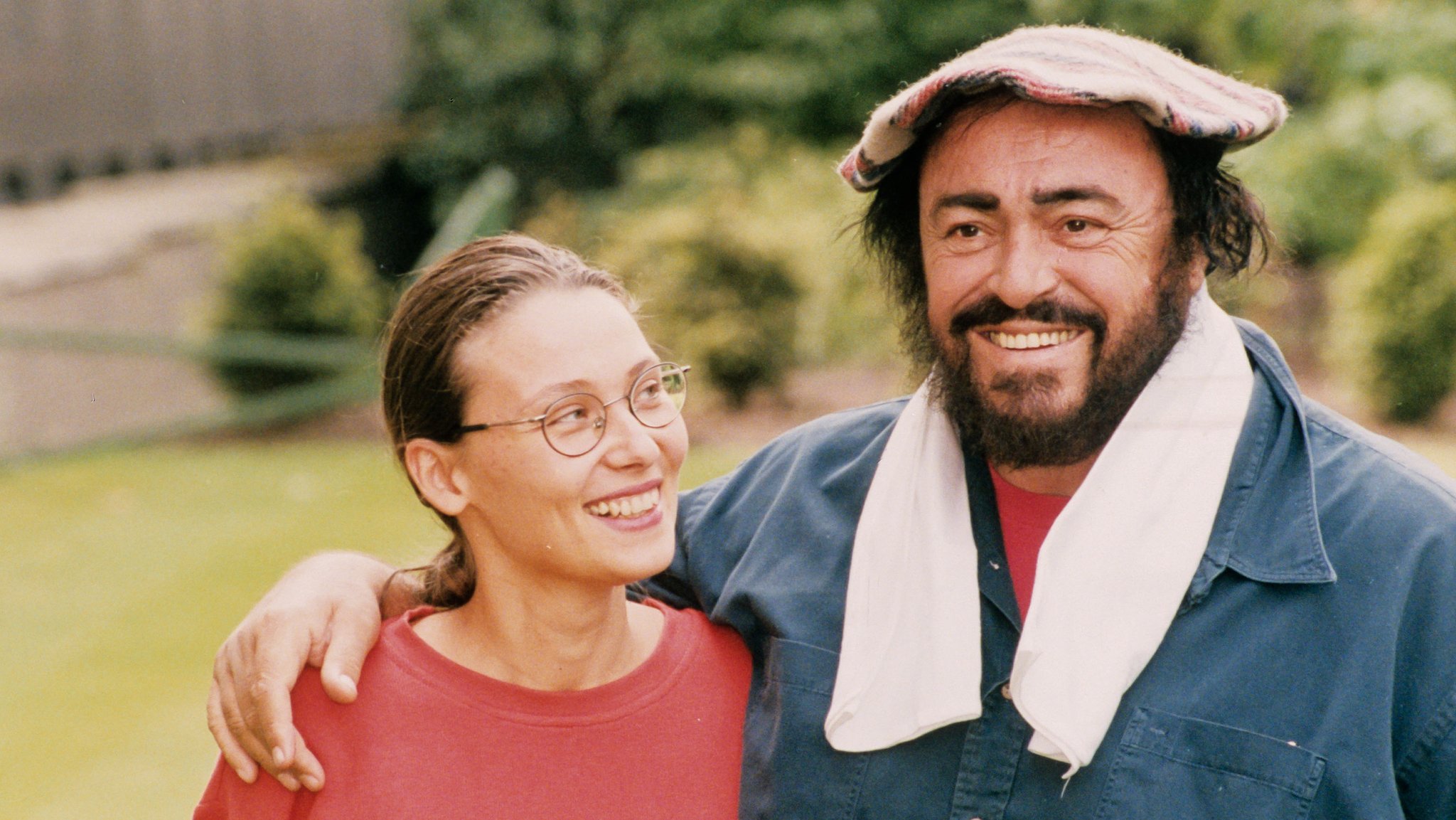 Der große Tenor privat: "Pavarotti"-Filmszene