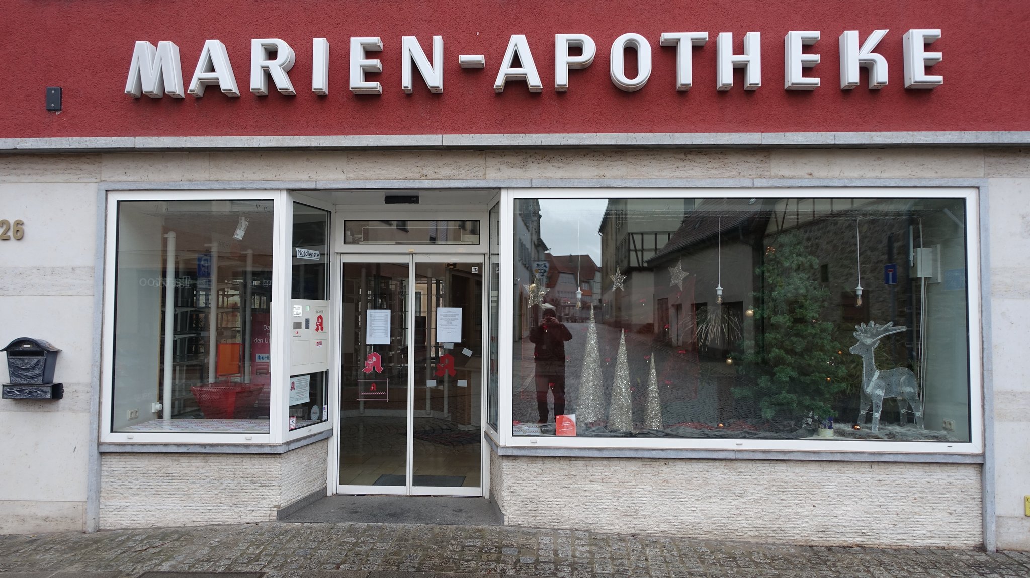 Aktuell steht die Marien-Apotheke in Bad Neustadt (Lkr. Rhön-Grabfeld) leer. Die Suche nach einem Nachfolger läuft.