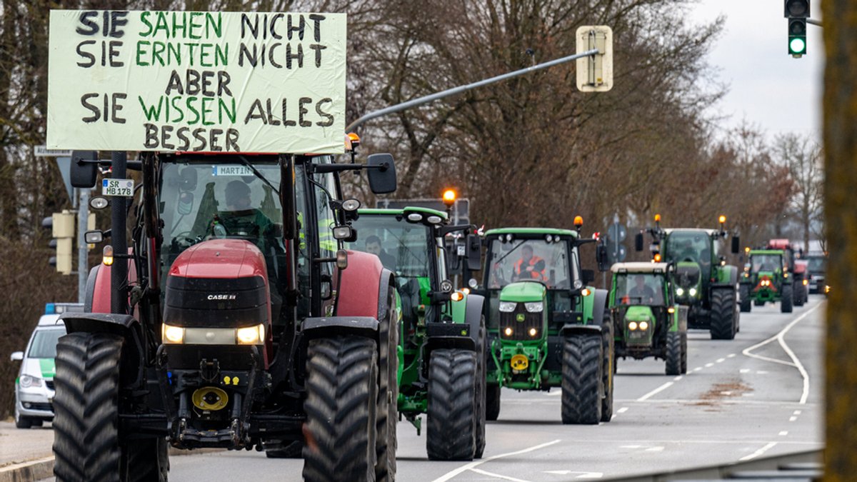 Weitere Kundgebungen: Bayerns Bauern setzen Protest fort