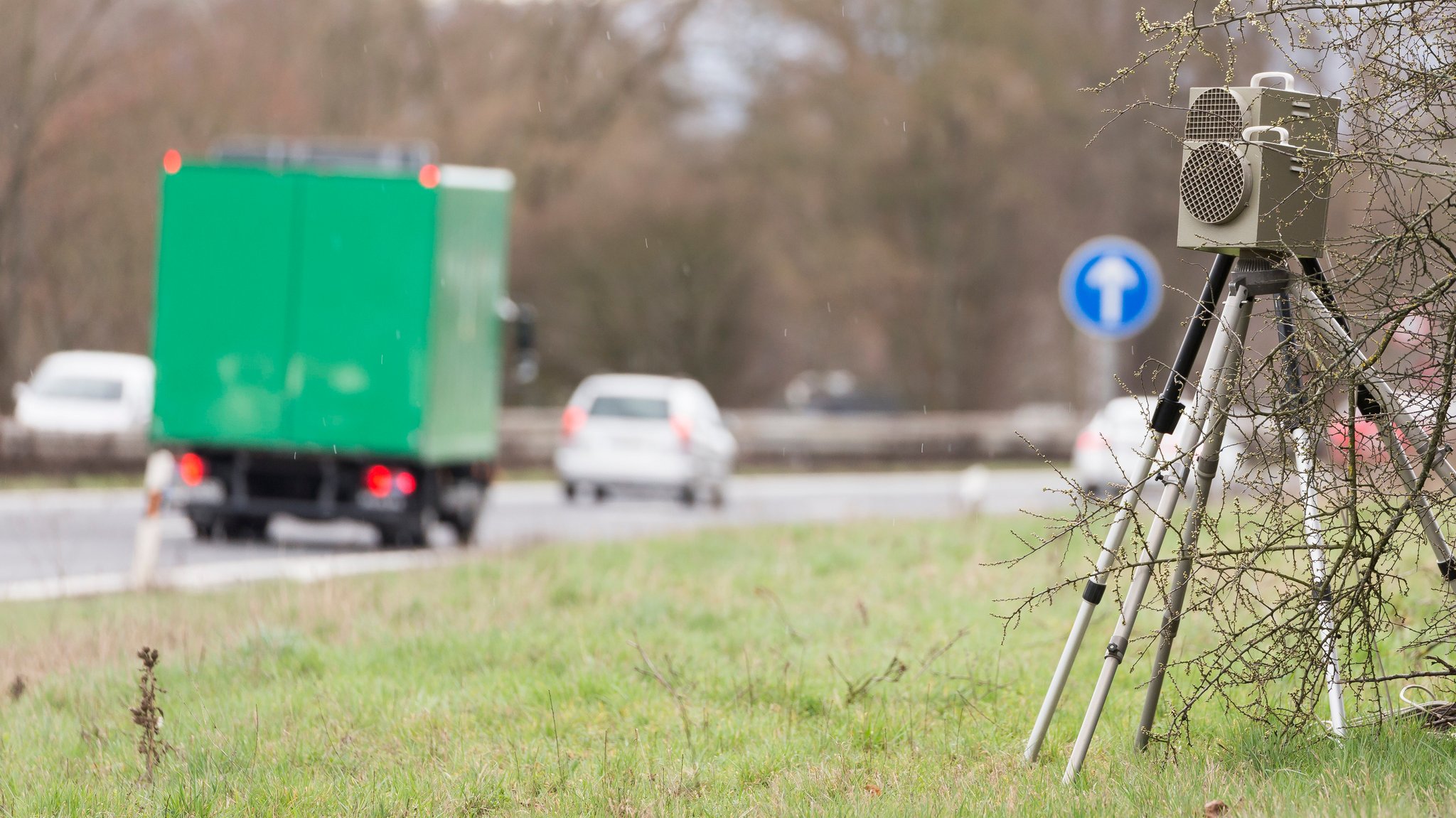 Geschwindigkeitskontrolle der Polizei