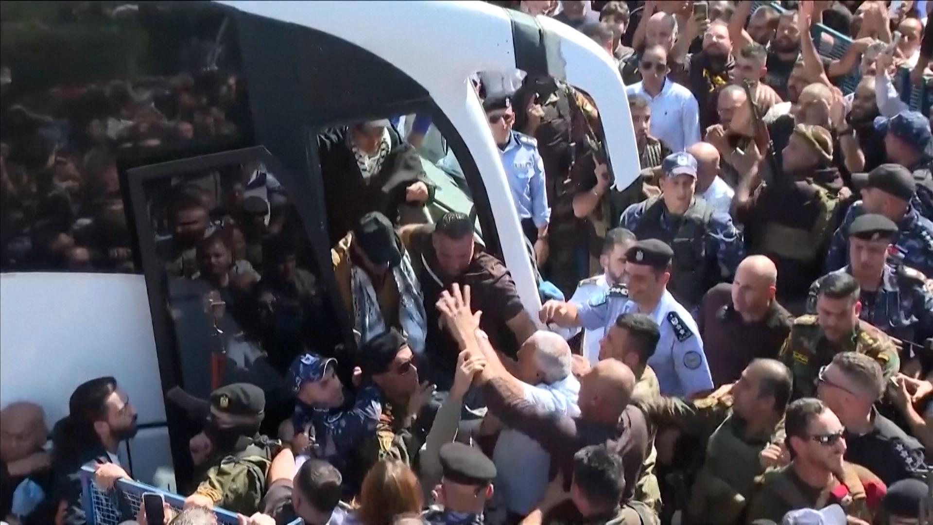 Im Video: Freilassung palästinensischer Häftlinge