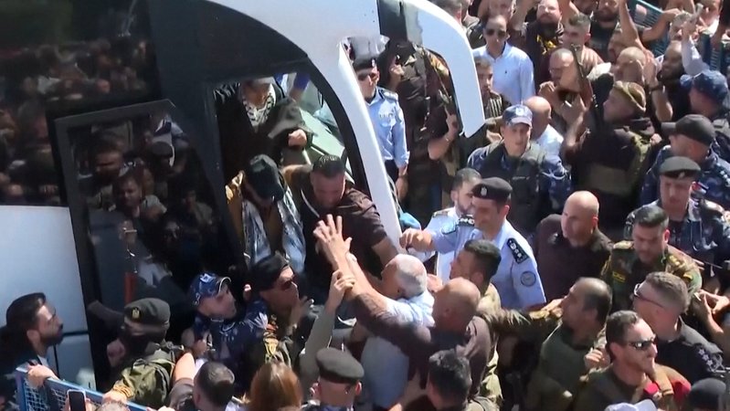Im Video: Freilassung palästinensischer Häftlinge | Bild: BR Im Video: Freilassung palästinensischer Häftlinge