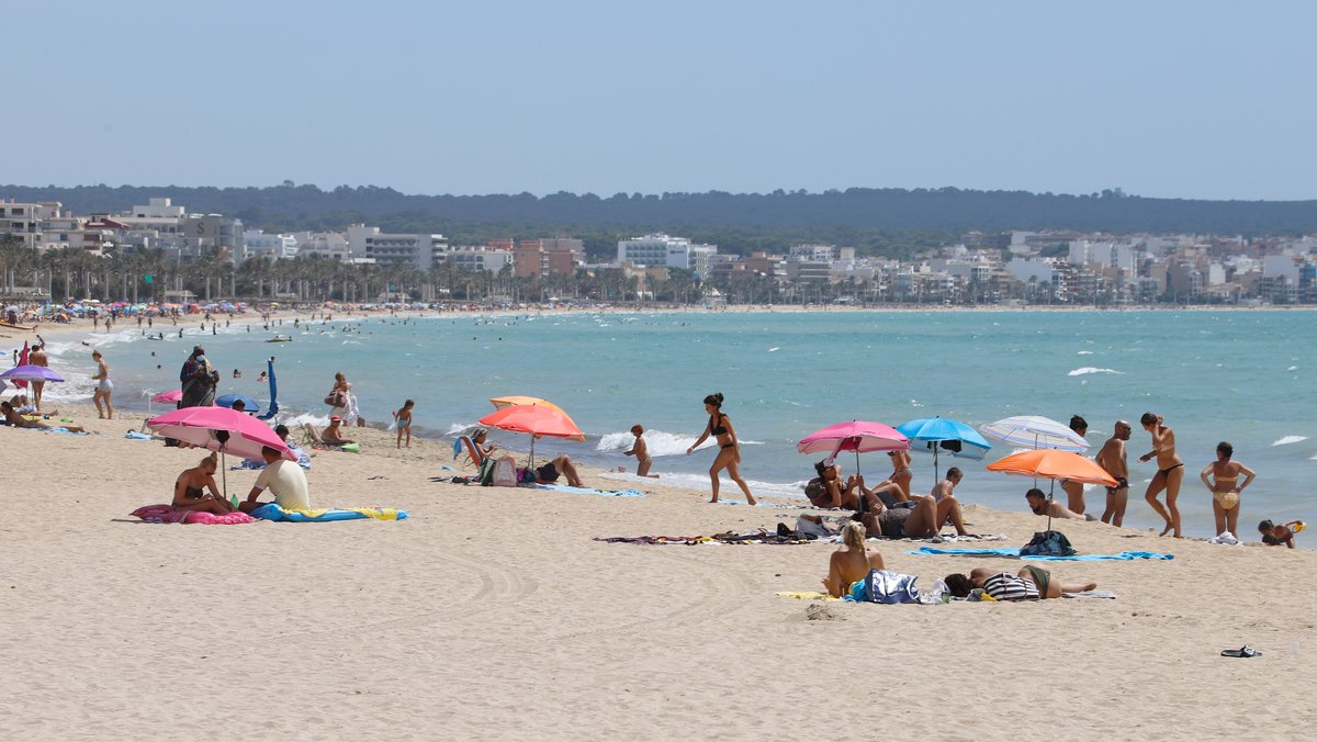 Strand bei Palma de Mallorca. 