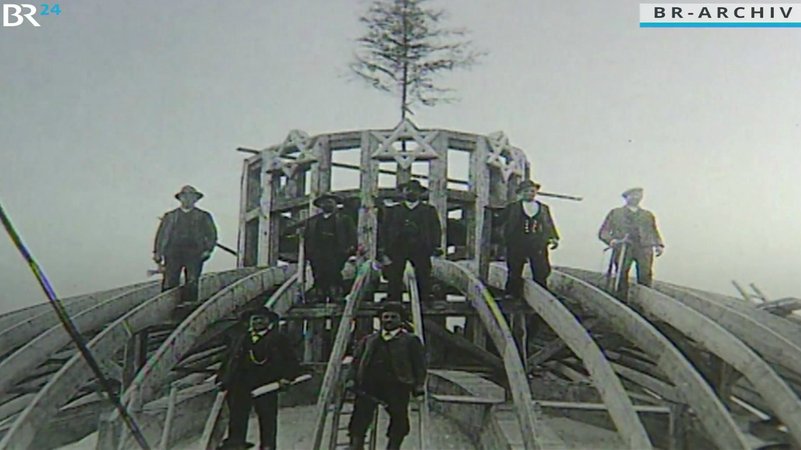 Augsburger Synagoge Richtfest | Bild: BR Archiv Augsburger Synagoge Richtfest