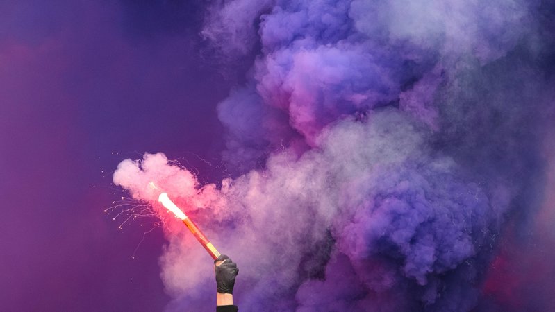 Pyrotechnik | Bild: dpa-Bildfunk/Robert Michael Pyrotechnik