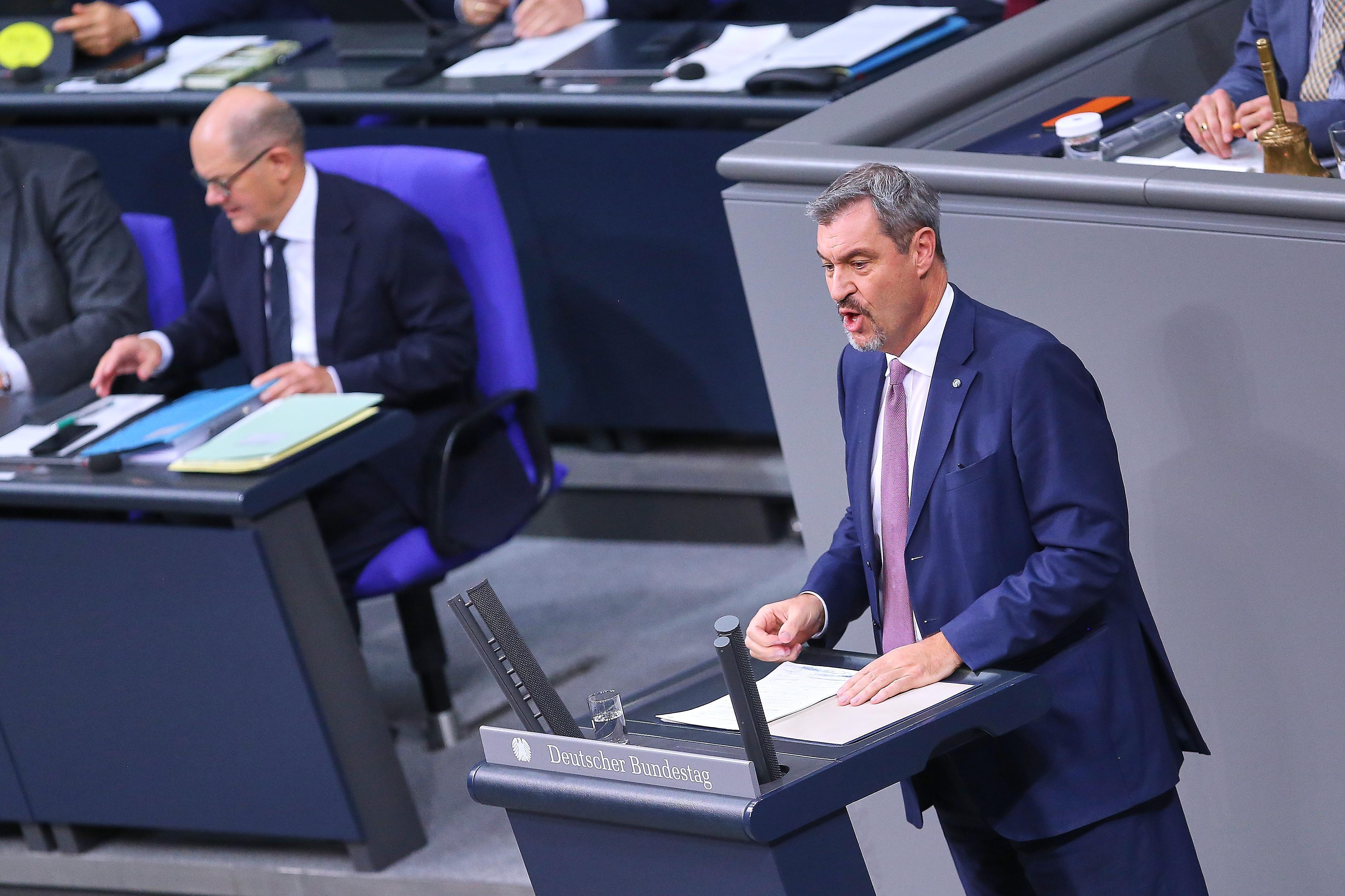 Söder spricht im Bundestag