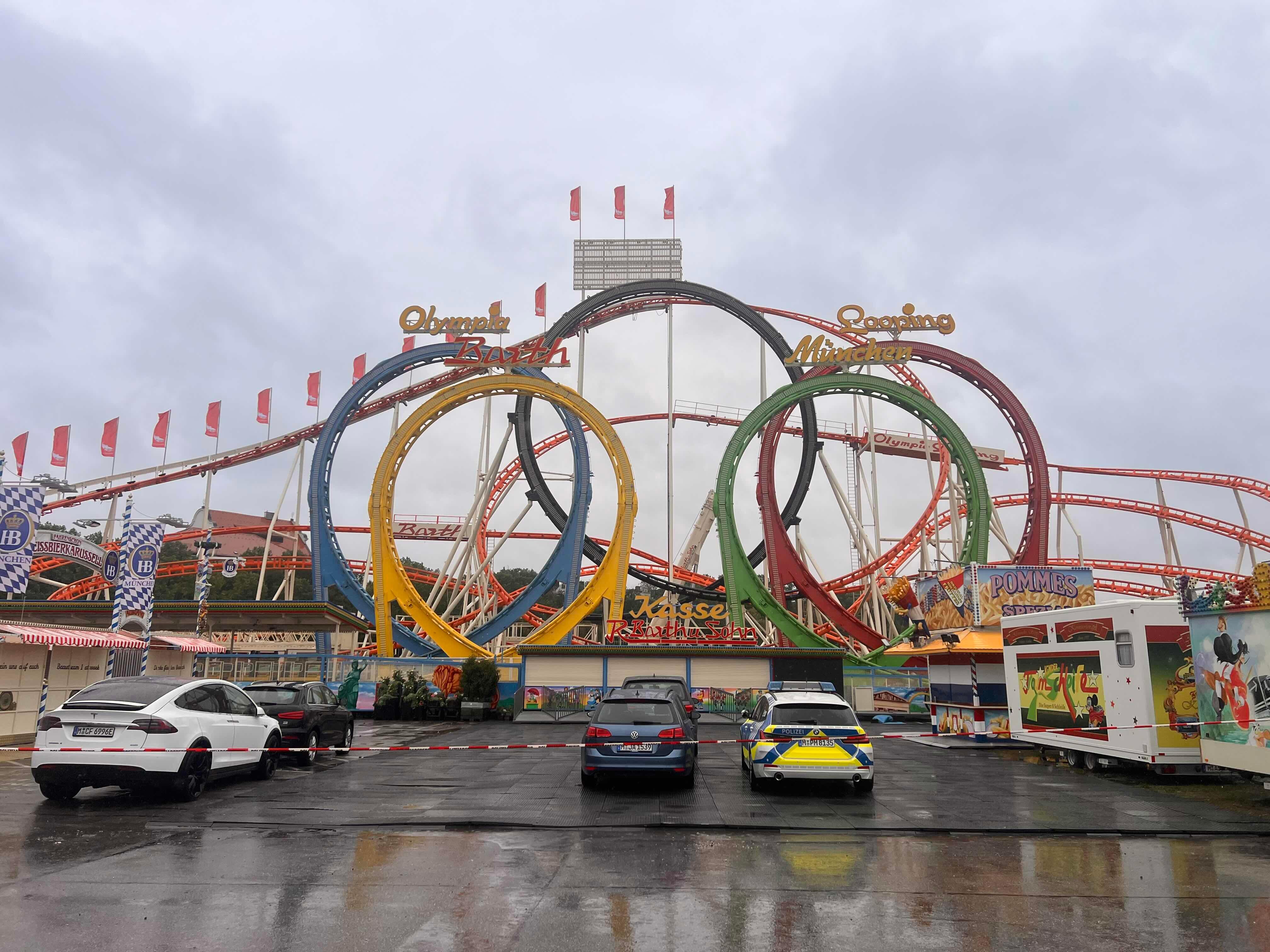 Auf der Baustelle zum diesjährigen Oktoberfest wurde ein Arbeiter schwer verletzt.