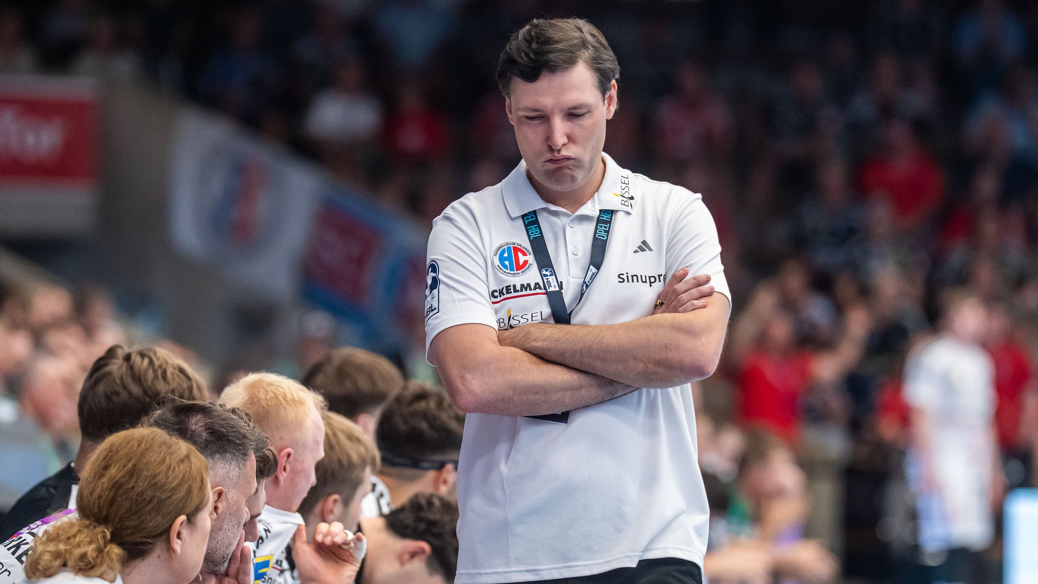 Johannes Sellin, Cheftrainer HC Erlangen | Bild: picture alliance / Eibner-Pressefoto | Michael Schmid Johannes Sellin, Cheftrainer HC Erlangen