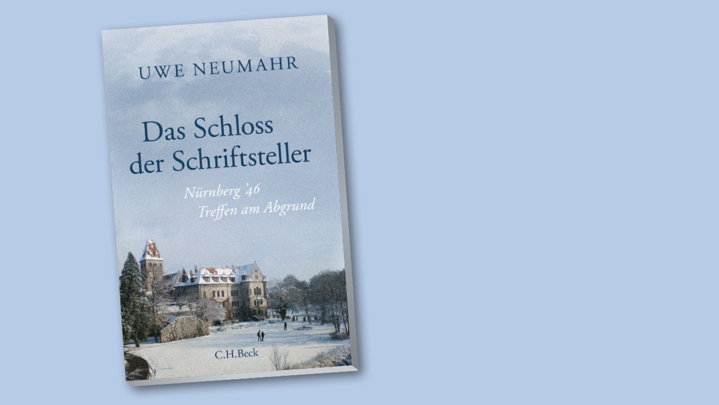 Buchcover mit dem Faber-Castell-Schloss im Hintergrund. "Das Schloss der Schriftsteller. Nürnberg ʹ46. Treffen am Abgrund". C.H. Beck. 26 Euro