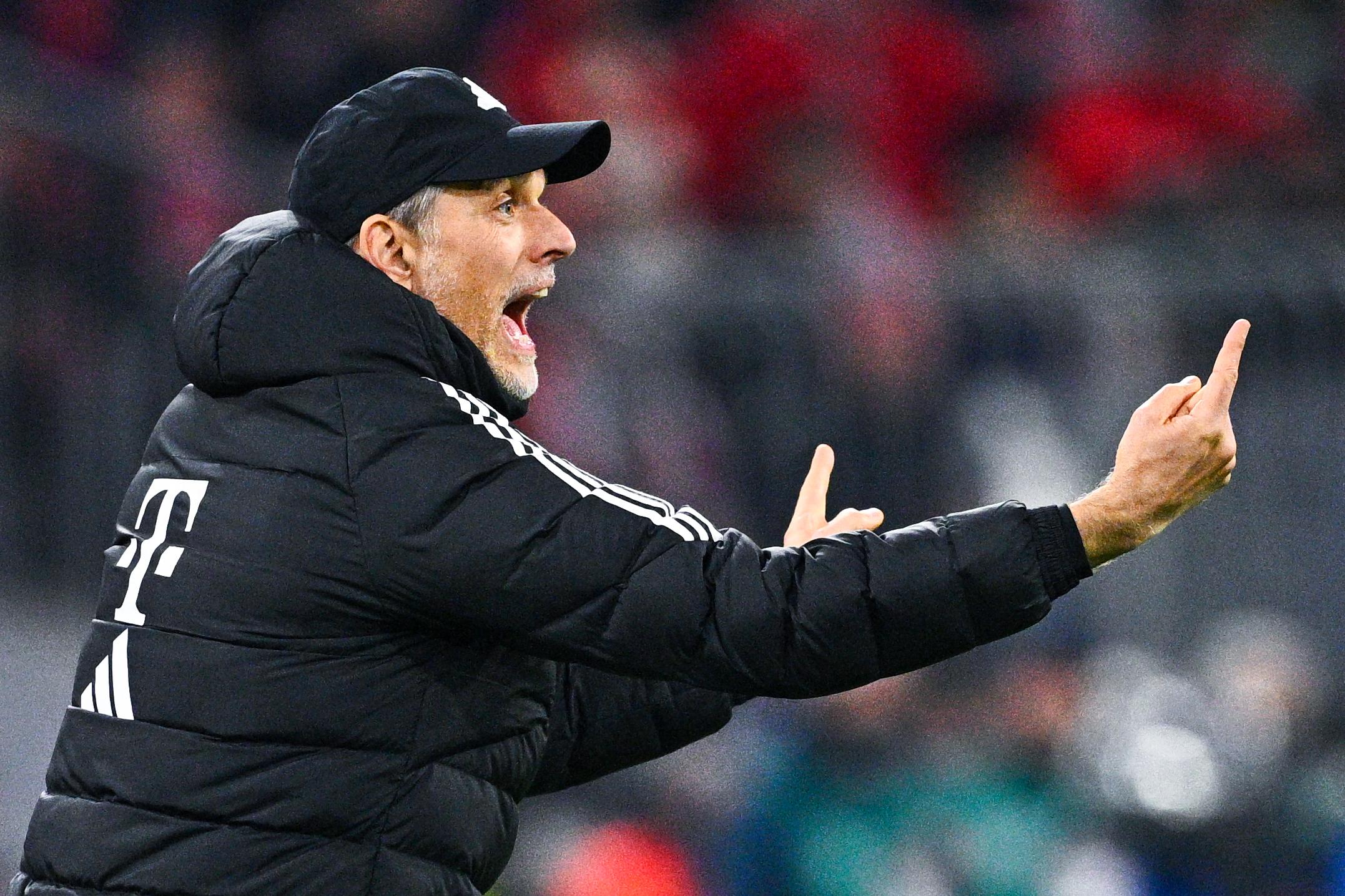 FC-Bayern-Trainer Thomas Tuchel beim Spiel gegen RB Leipzig