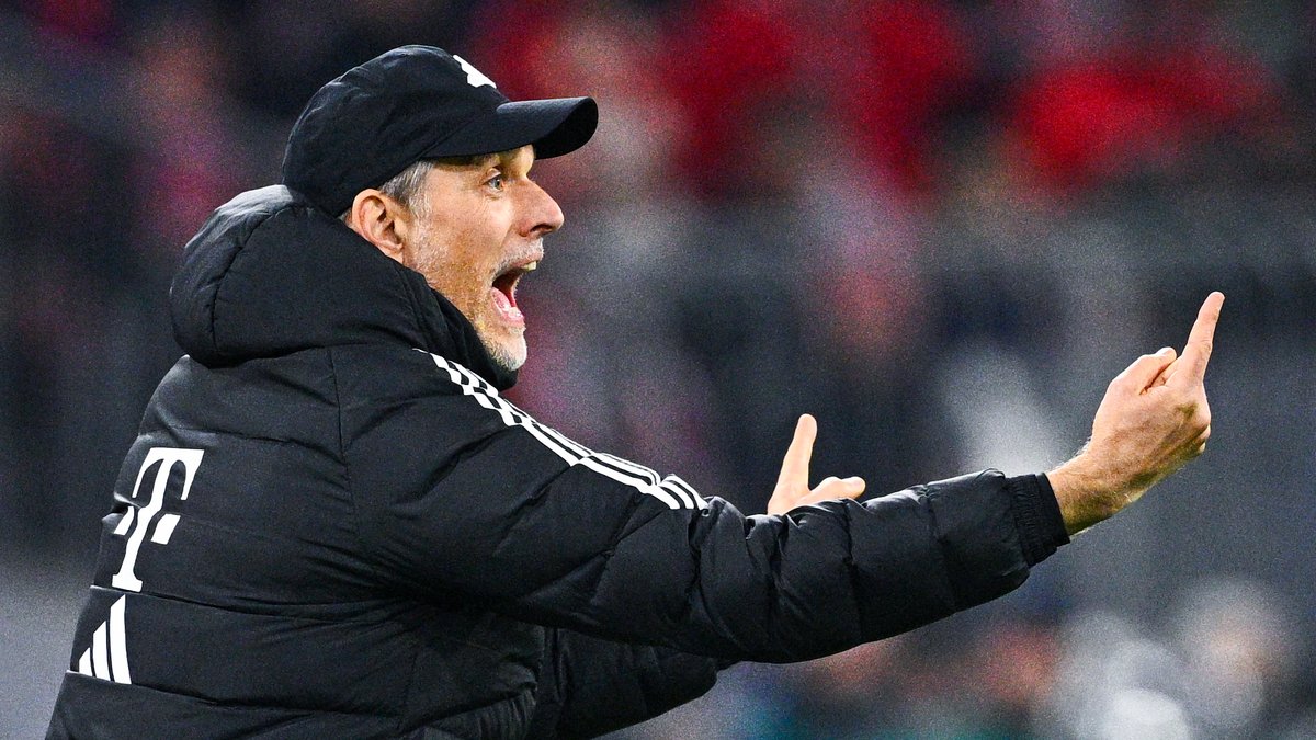 FC-Bayern-Trainer Thomas Tuchel beim Spiel gegen RB Leipzig