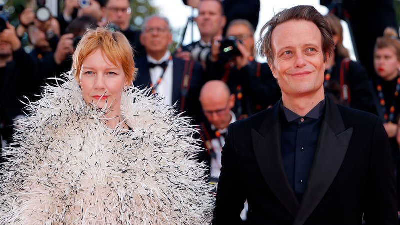 Sandra Hüller und August Diehl bei den Internationalen Filmfestspielen in Cannes. | Bild: dpa-Bildfunk/Millie Turner Sandra Hüller und August Diehl bei den Internationalen Filmfestspielen in Cannes.