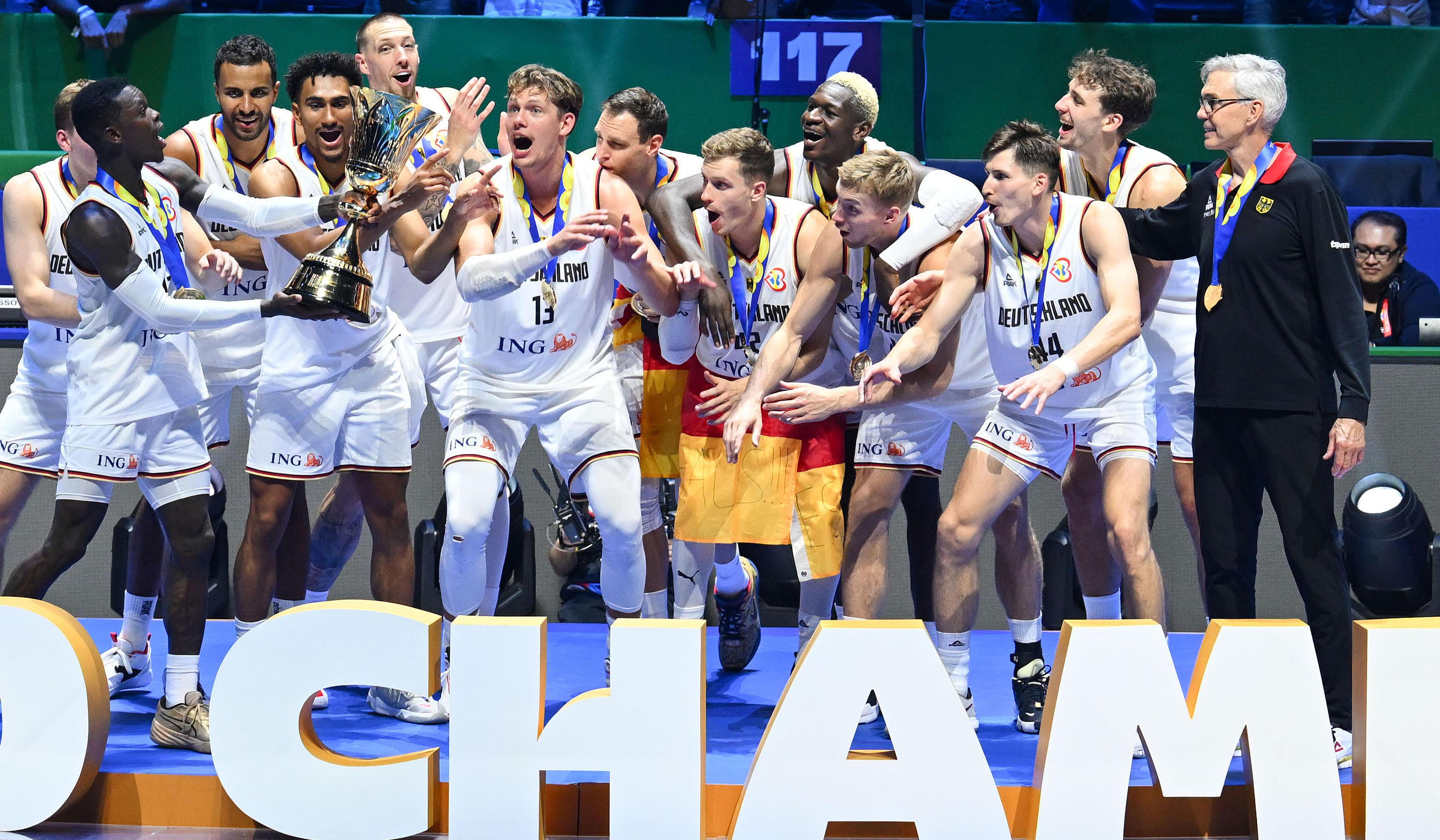 Die deutschen Basketball-Weltmeister 2023