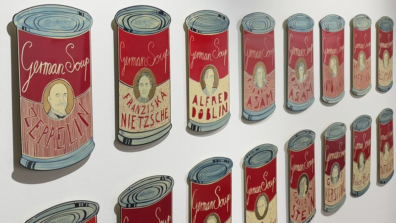 Die Siebdruckserie "German Soups" von Moritz Götze | Bild: Niels Beintker Die Siebdruckserie "German Soups" von Moritz Götze