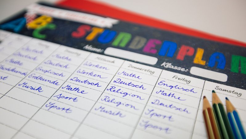 Stundenplan | Bild: BR/Lisa Hinder Stundenplan