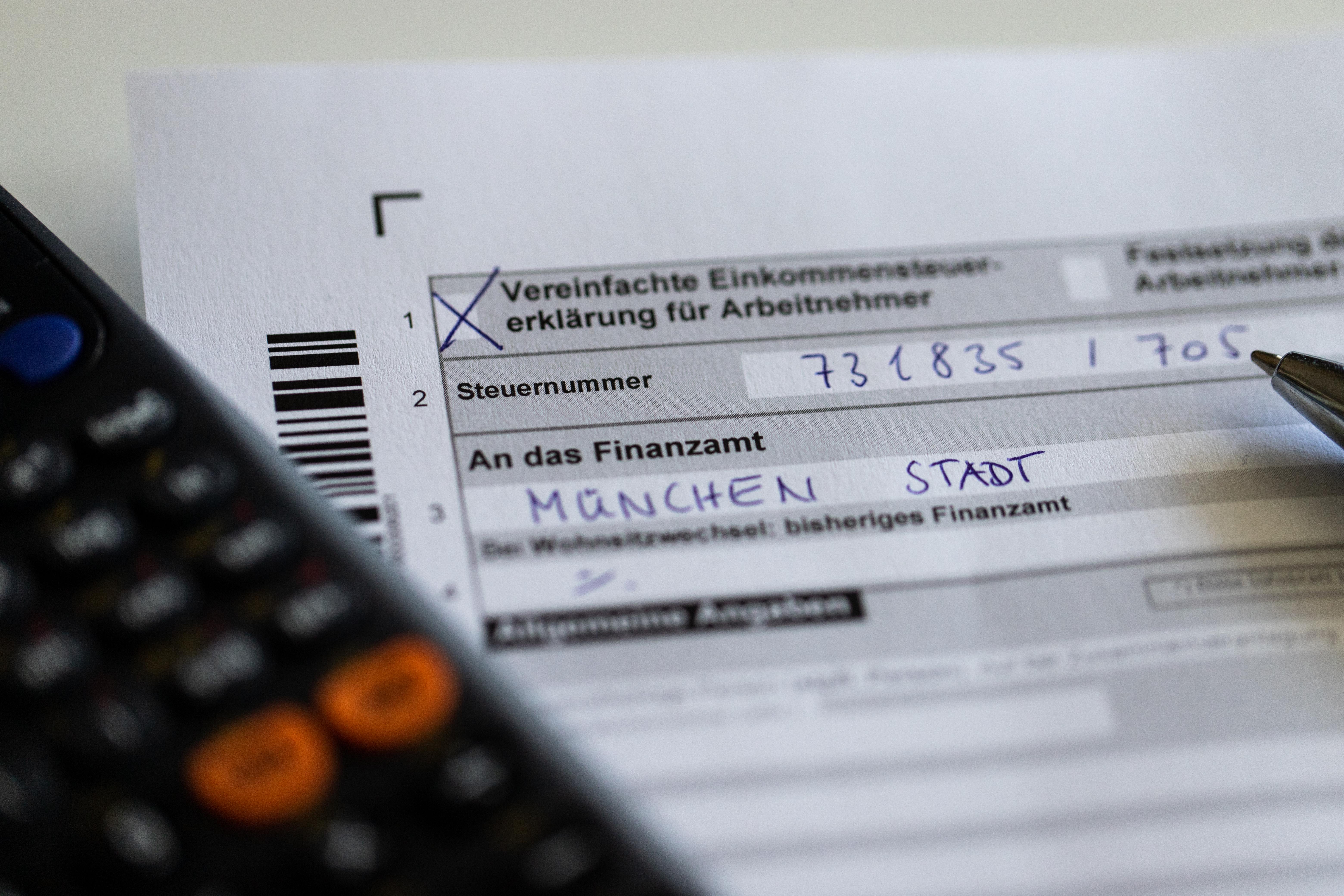 Unterlagen zur Einkommensteuererklärung.