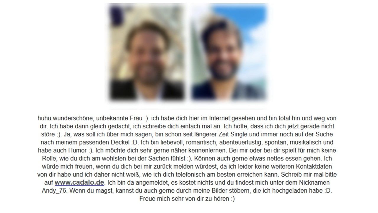 Sms von dating seiten