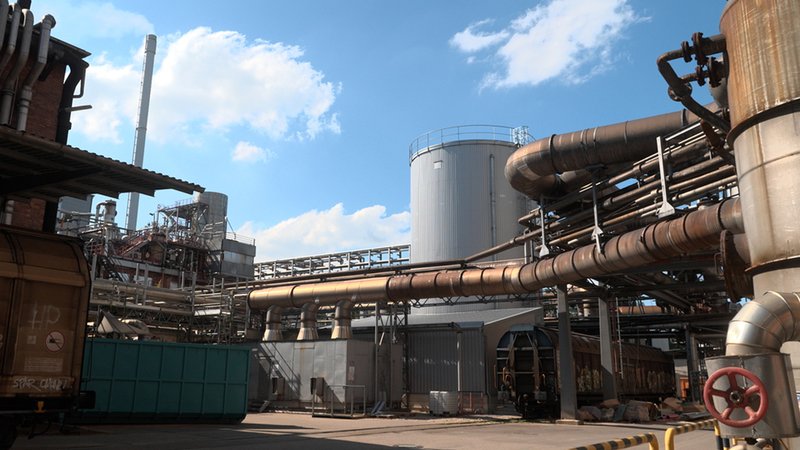 Eine stillstehende Industrieanlage | Bild: BR/Hans Mielich Eine stillstehende Industrieanlage