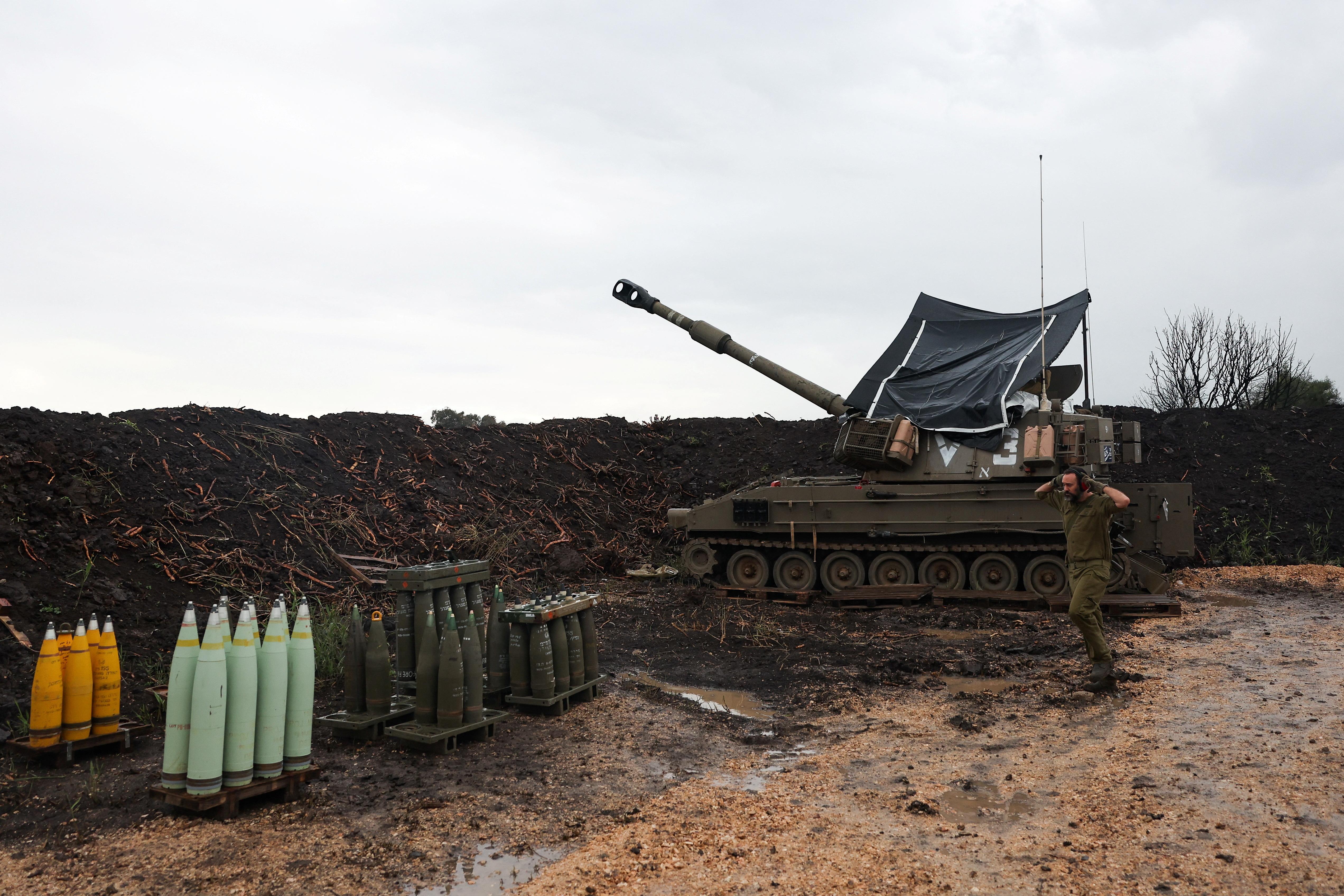 Israelische Militärstellung an der Grenze zum Libanon