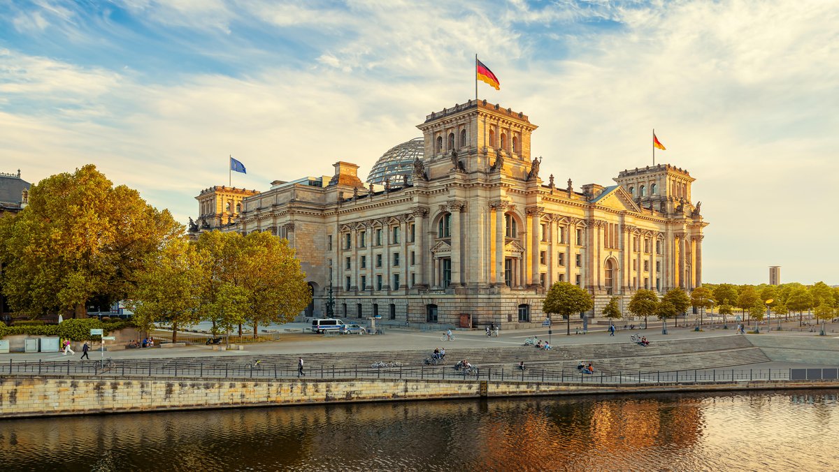 Blick auf den Bundestag