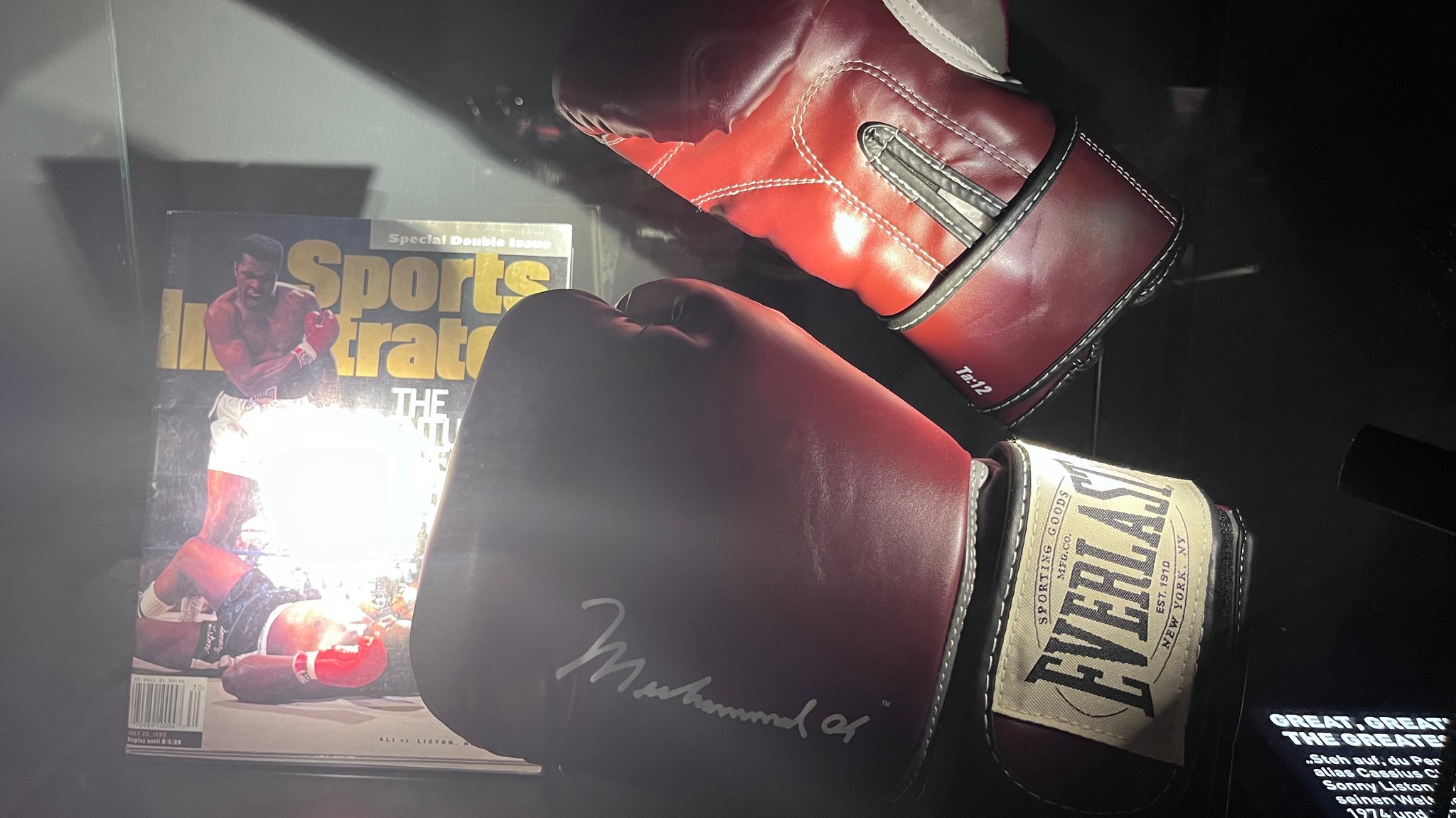 Die Boxhandschuhe von Muhammad Ali